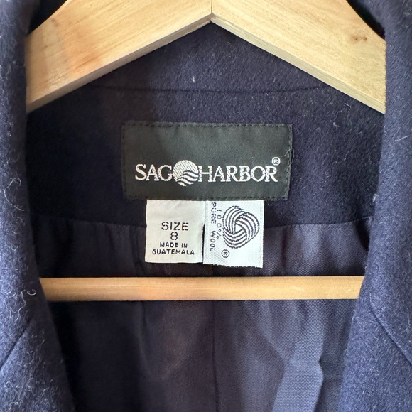Sag Harbor Navy Wool Blazer - Picture 3 of 3